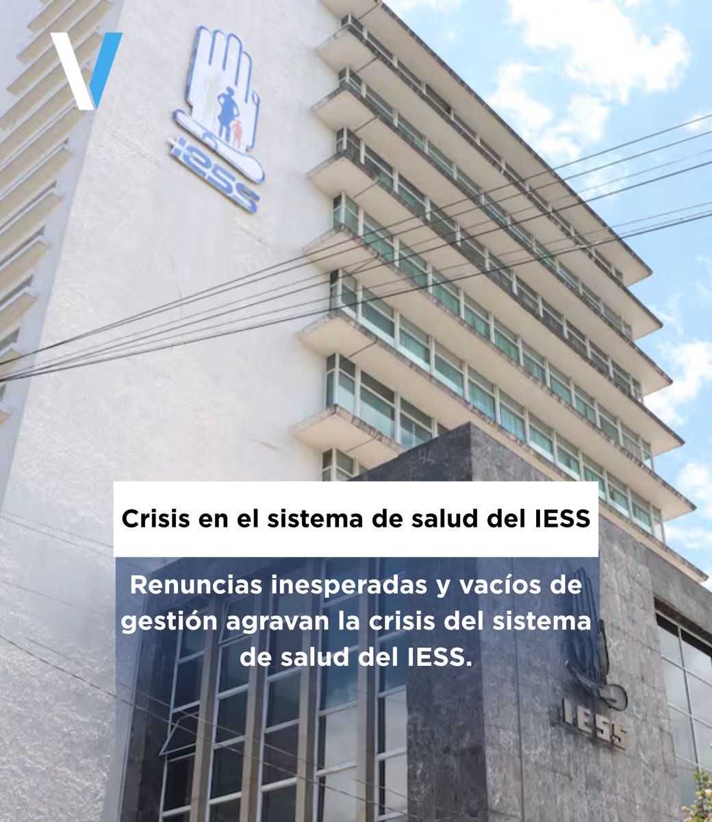 lavisionecu's tweet photo. 📎 La crisis en el sistema de salud del IESS se profundiza: renuncias sorpresivas, vacíos de gestión y autoridades cuestionadas. Mientras tanto, hospitales enfrentan problemas de atención y abastecimiento que afectan a miles de afiliados. https://t.co/jwlVabwIf4
