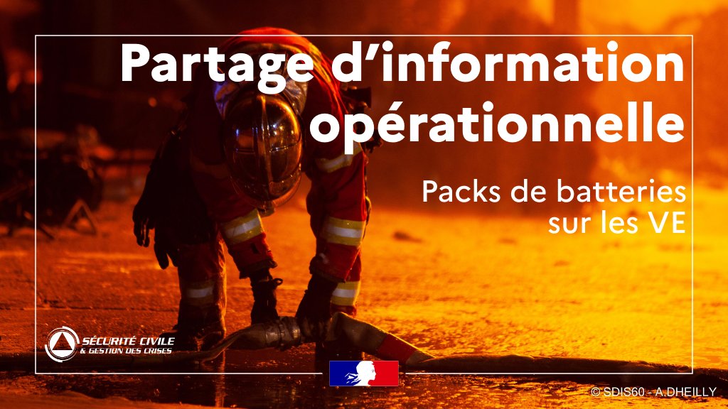 Avec l’apparition des véhicules électriques sur nos routes, les feux de packs batteries lithium-ion posent des défis opérationnels inédits pour les commandants des opérations de secours.
Emballement thermique retardé, fumées toxiques, batterie inaccessible, des risques que les