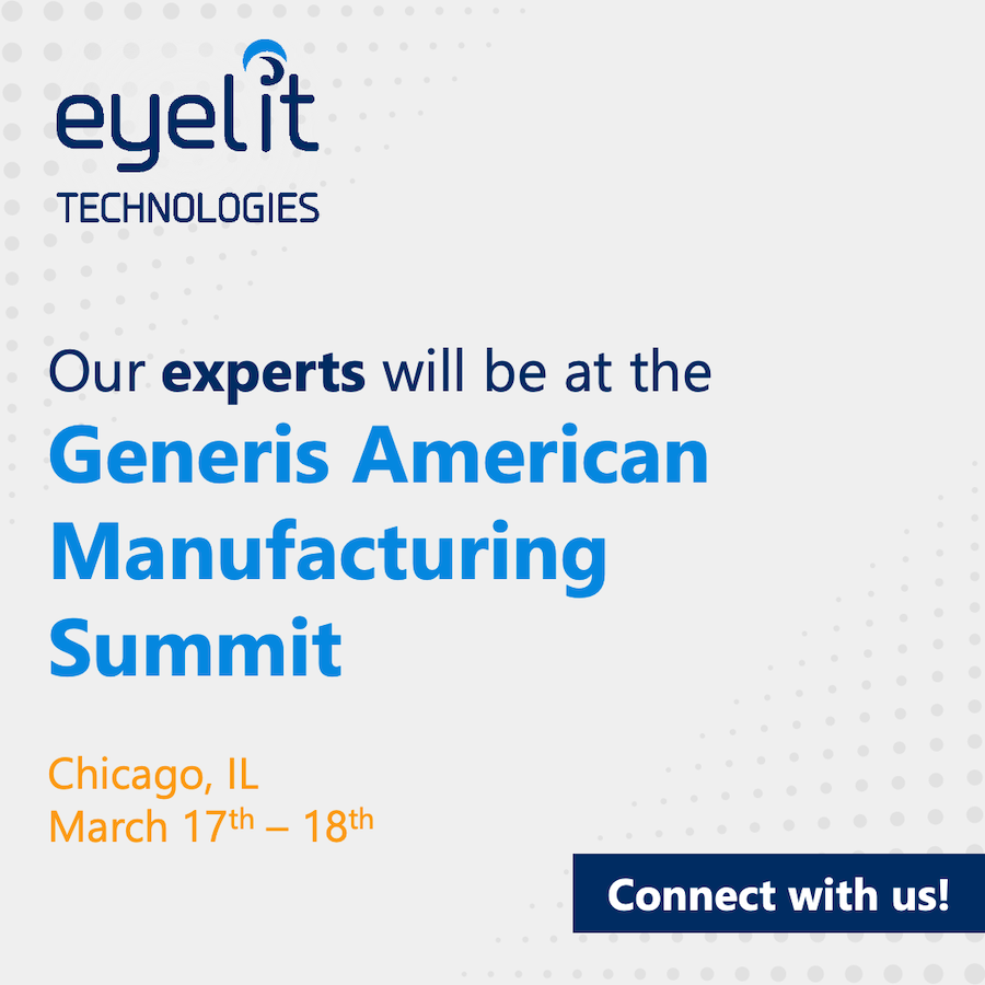 EyelitTech's tweet photo. We’re heading to the Generis American Manufacturing Summit #GenerisAMS in Chicago, IL, March 17th – 18th

Attending the event? Let’s connect: https://t.co/wOih37mYQe

#MfgUS26  #manufacturing #mes #aps #planning https://t.co/bY7yUtSQMe