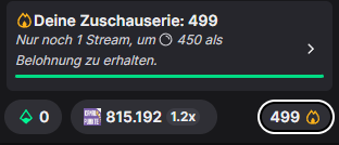 Thiga_TV's tweet image. 1 to go meine aktuell längste Zuschauerserie 😸#Twitch #Zuschserie #1togo #soon500