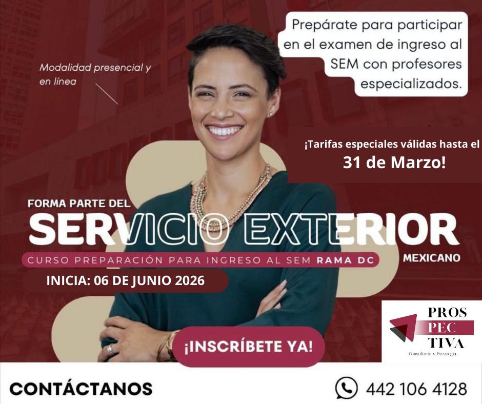 CelesteJID's tweet photo. En medio de las nuevas realidades, la crisis geopolítica mundial y el inminente cambio en la estructura del sistema internacional; los invito a prepararnos para lo que viene y no permitir que el mundo no vaya a mejor…💪🇲🇽💚🌏 HABEMUS Curso de Preparación al SEM 2026 https://t.co/H8xN45pP9L