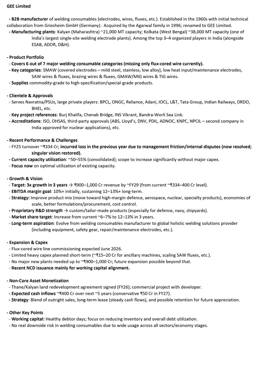 sachprat07's tweet image. Arihant Bharat Connect Conference March '26:

👉Day 2: 

💠KV Toys
💠Justo Realfintech
💠Admach Systems
💠AJC Jewel Manufacturers
💠Gee Limited

#kvtoys #kvtoysindia #admach #admachsystems #justo #ajcjewel #gee #geelimited #bharatconnectconference #arihantcapital