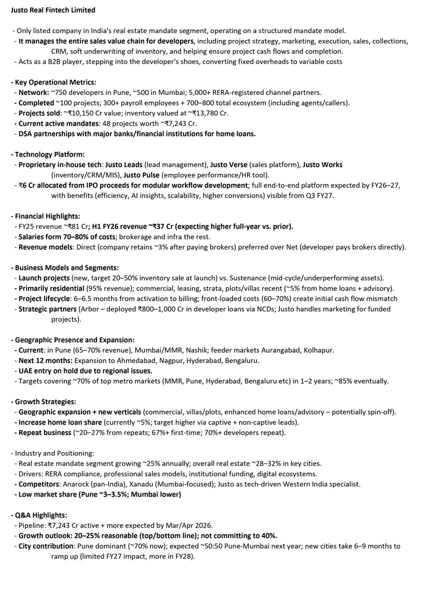 sachprat07's tweet image. Arihant Bharat Connect Conference March '26:

👉Day 2: 

💠KV Toys
💠Justo Realfintech
💠Admach Systems
💠AJC Jewel Manufacturers
💠Gee Limited

#kvtoys #kvtoysindia #admach #admachsystems #justo #ajcjewel #gee #geelimited #bharatconnectconference #arihantcapital