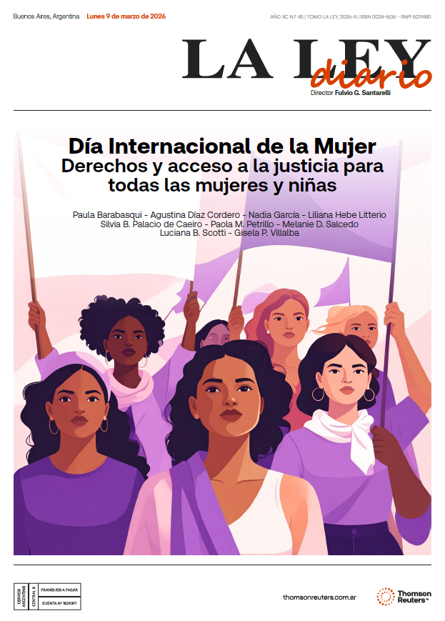 [𝗛 𝗢 𝗬 en el #DiarioLaLey ]  ''Día Internacional de la Mujer                     

✍🏻En esta edición contamos con la colaboración de Paula Barabsqui, Agustina Díaz Cordero, Nadia Garcia, Liliana Hebe Litterio, Silvia B. Palacio de Caeiro, Paola M. Petrillo y otras juristas.