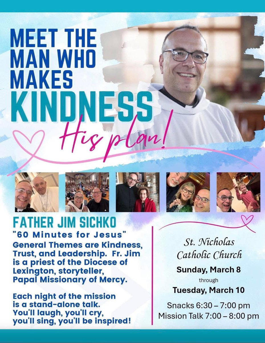 JimSichko's tweet photo. NIGHT 2 (Monday) of #60MIN4JESUS CONTINUES at ST NICHOLAS CATHOLIC CHURCH in VALENTINE,NE 7pm-8pm CST. (PEEPS FROM ST MARY/NENZEL,NE WELCOMED AS WELL!)
#onechurch #missionaryofmercy #travelingevangelist https://t.co/5XXqAx2ekF