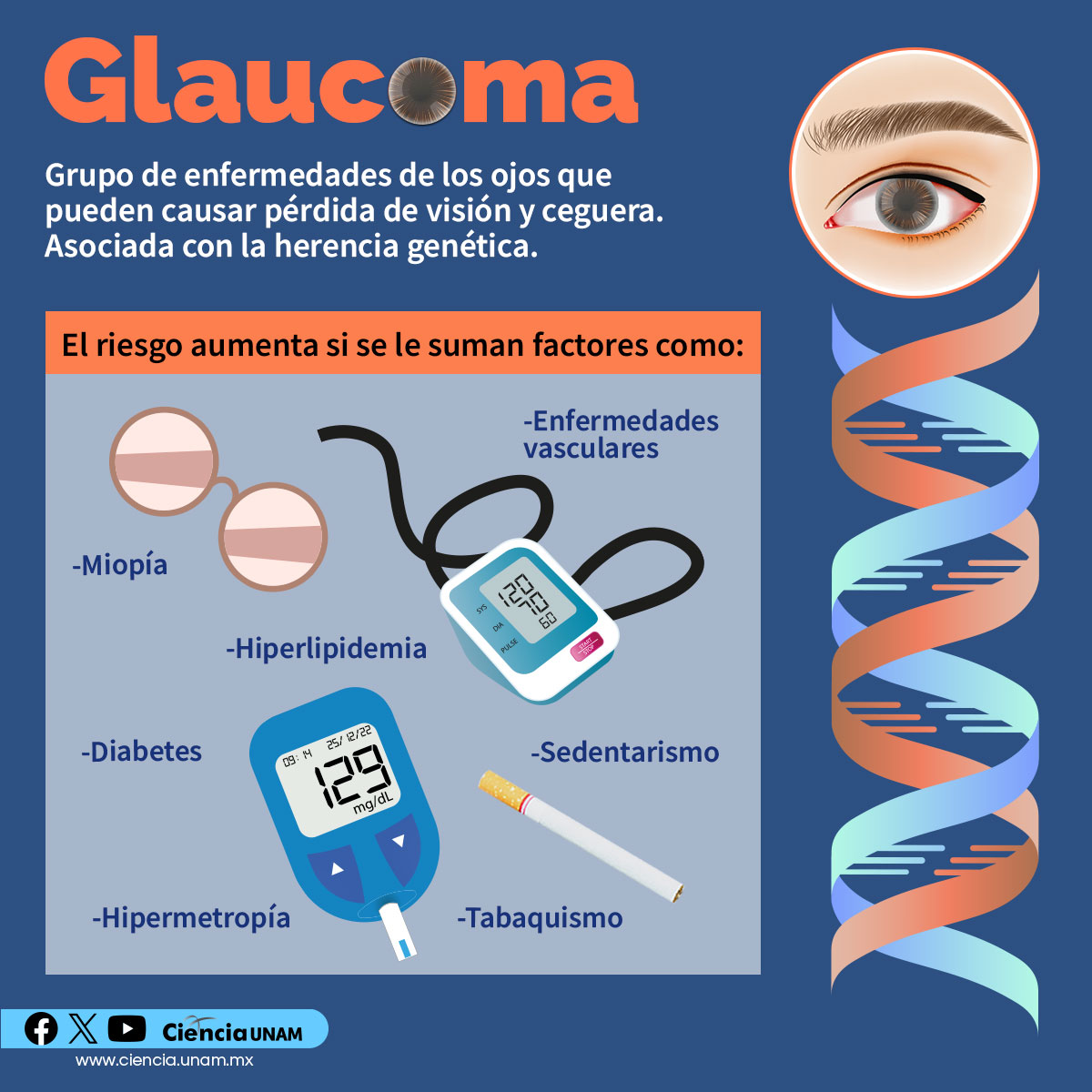 Ciencia_UNAM's tweet image. #Salud | El #glaucoma es una causa de #ceguera #reversible y #prevenible, lamentablemente si las personas no se atienden a tiempo pueden perder la vista 😞
lc.cx/U6oDxq