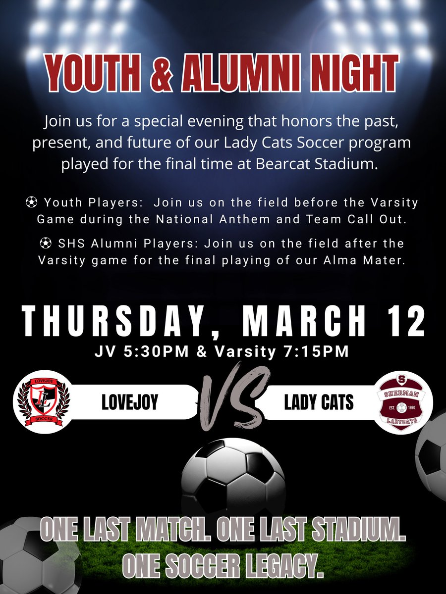 Sherman Lady Cat Soccer tweet media