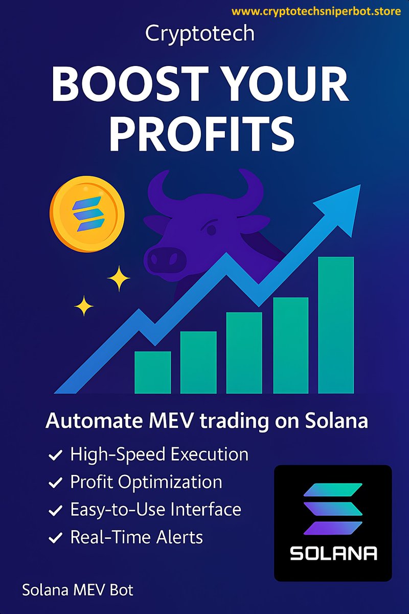 _Tothebrinks's tweet photo. Check out the new MEV Bot for Solana from Cryptotech - Money Back Guarantee! Visit: https://t.co/maNrAgGU6e #BNB #Ethereum #Solana #MEV #Sandwichattack #Bitcoin #BTC https://t.co/9LMcwfc30f