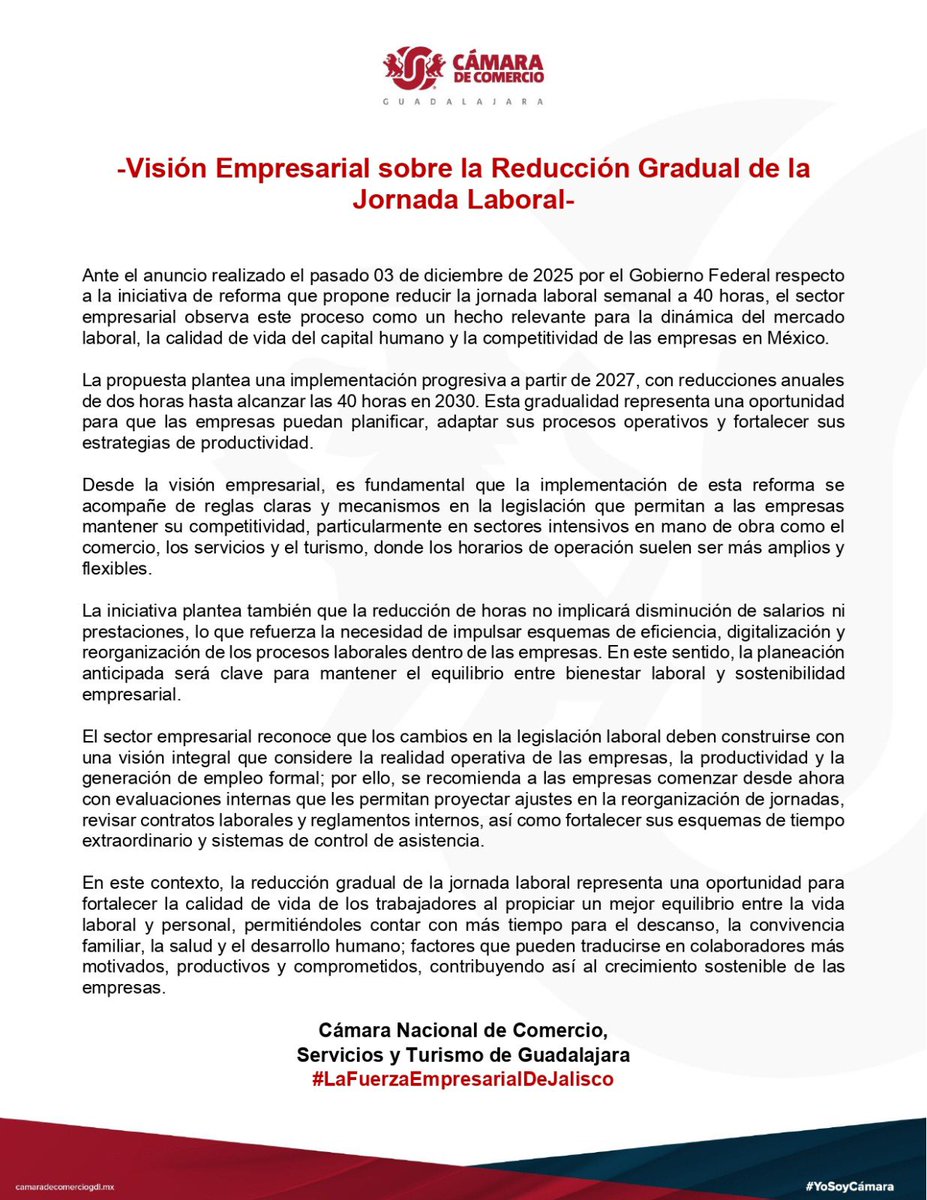 Cámara de Comercio de Guadalajara tweet media
