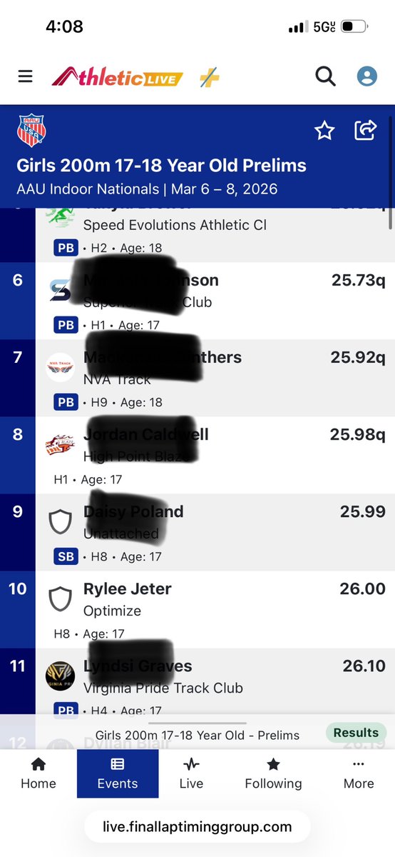 RyleeRuns's tweet photo. New PR Indoor 200m! https://t.co/IhiQ9ujVfW