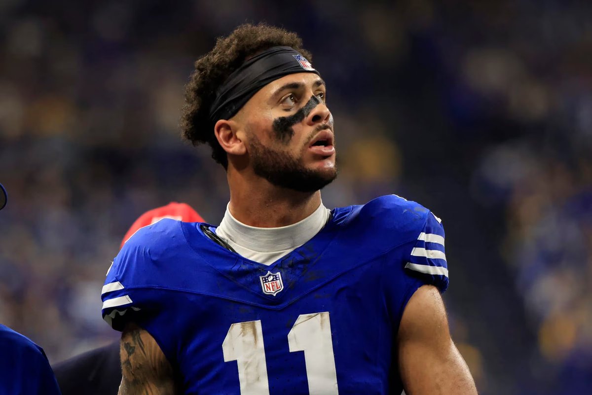 SleeperNFL's tweet image. What does this mean for Michael Pittman Jr.’s future? 🤔