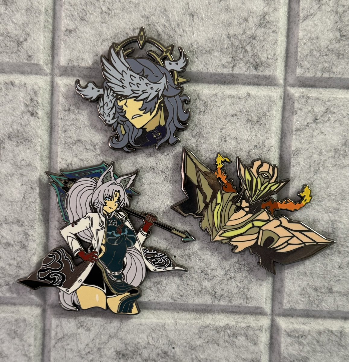 falfuranart's tweet photo. HSR Pins! 🩶 #HSRFanart #hsrsunday #sunday #SundayHSR #feixiao #firefly #hsrfirefly #hsrfeixiao #HonkaiStarRail #honkaistarrailfanart #hsr https://t.co/yJi3zcTXkc