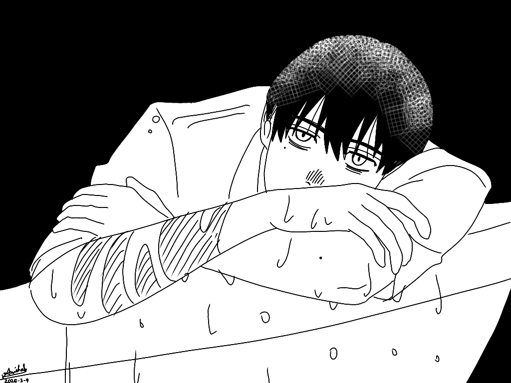 AlamMiko's tweet photo. I love this Higuruma bathtub something 

#jjk #thesummerhikarudied https://t.co/Axv8YdCKBE