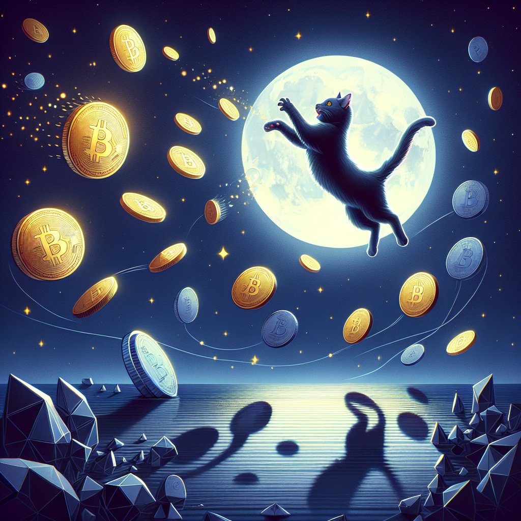 ipreallyfire's tweet image. In the moonlit night,  
A cat pounces on shadows,  
Coins dance in the dark.  
Life's wealth in whispers,  
Chasing dreams, paw by paw.  
#CryptoWhiskers #LifeInBalance