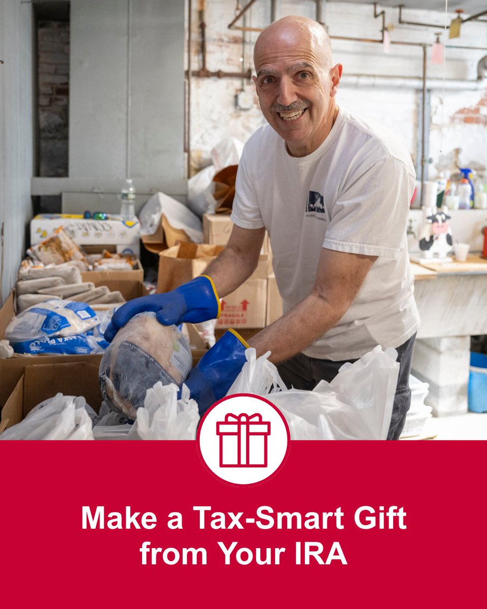 Gr8BosFoodBank's tweet photo. A qualified charitable distribution from an IRA goes a long way.⏱️🎁

If you’re 70 ½ or older, your IRA gift can powr our mission to feed our neighbors in need and provides you tax savings. 

 Learn more at: https://t.co/rphwidCeHW 

#EndHungerHere https://t.co/DS0PTnflAx