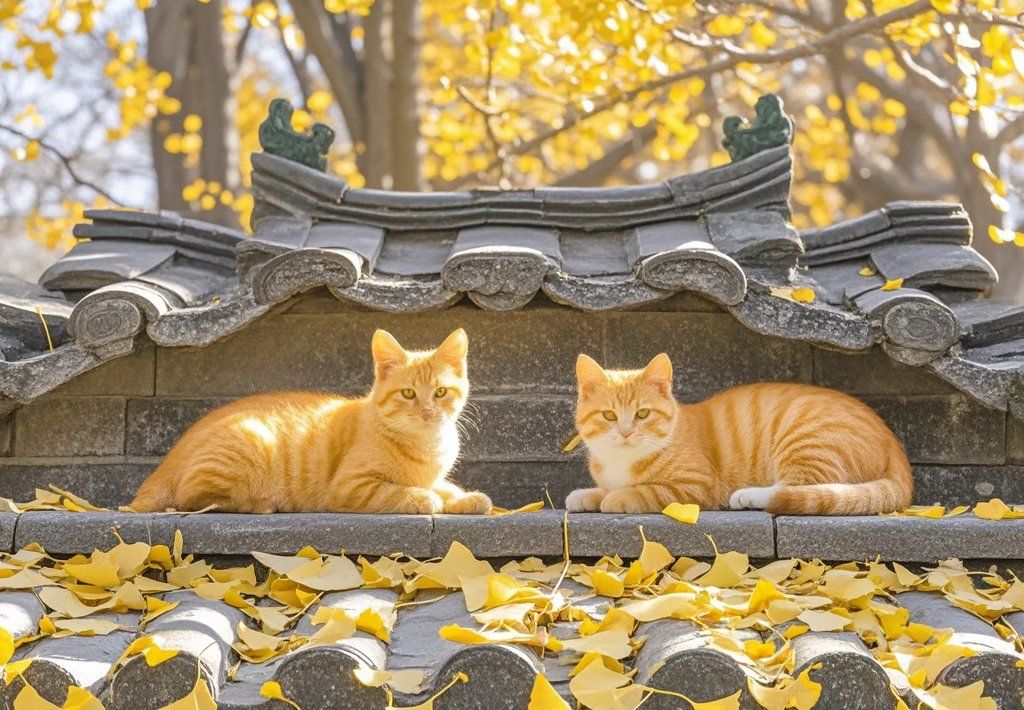 ButalanehaNeha's tweet photo. 街角偶遇治愈小瞬间～阳光漏过树叶，给小猫和落叶镀了层暖光 https://t.co/TLYywhIirV