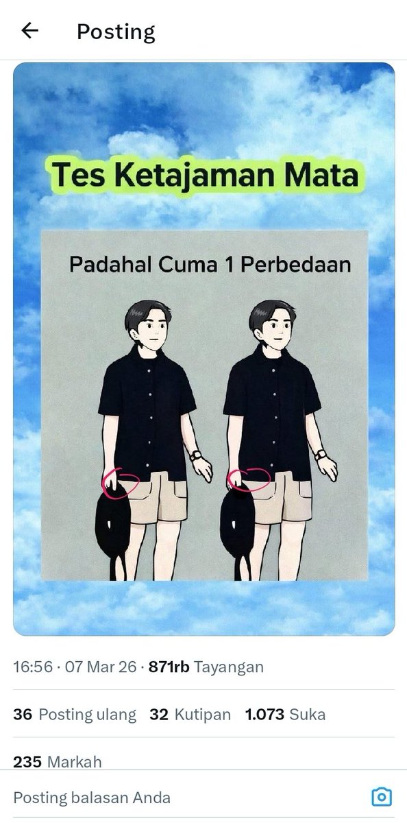 AndriGun75's tweet photo. @dhogasin Bedanya di gambar jempol/ibu jari.👍 https://t.co/IiZ3zGTMtN