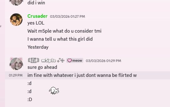 <a href="/Crusader_ez2/">Crusader</a> bro next time we leak some shit, lets not leak it for being told to stop being a fucking freak to women okay? lets leak it because racism is bad? we can also stop lying about me to people behind my back now. lets be more normal in the future maybe!!!!