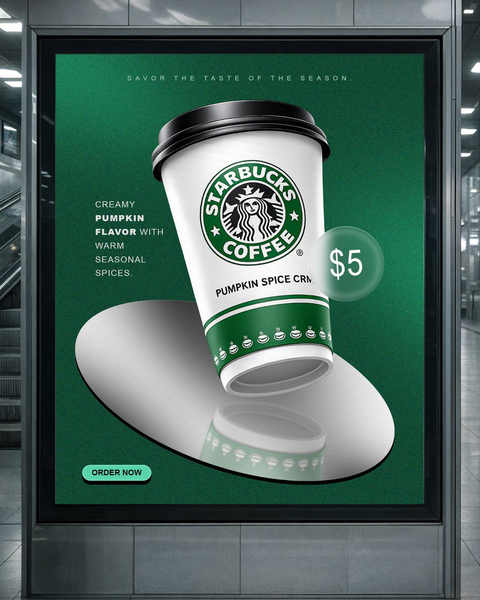 L_jmshaid's tweet image. Coffee cup premium advertisement poster design.

For this practice project i recreated a Starbucks style coffee advertisement with a clean minimal layout.
What do you think about this coffee poster design?
.
.
.
#graphicdesign
#posterdesign
#advertisementdesign
#designpractice
