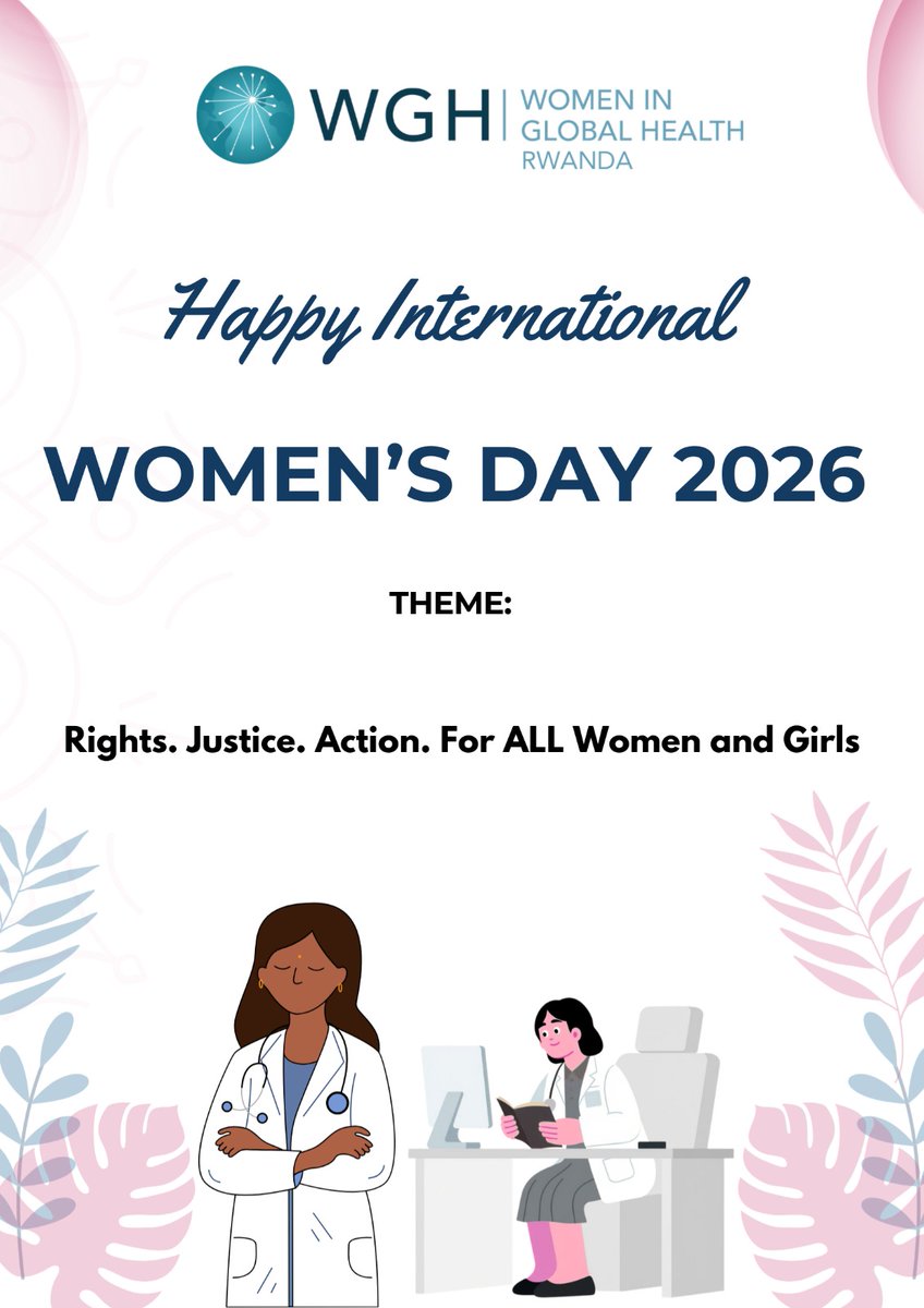 WGHRwanda's tweet photo. To every woman advancing health equity worldwide: your work strengthens health systems, transforms communities, and saves lives. From frontline Clinical care to research, advocacy, and leadership, you are shaping a healthier, more equitable future for all.
Happy #IWD2026. https://t.co/a8lwozfo9Q