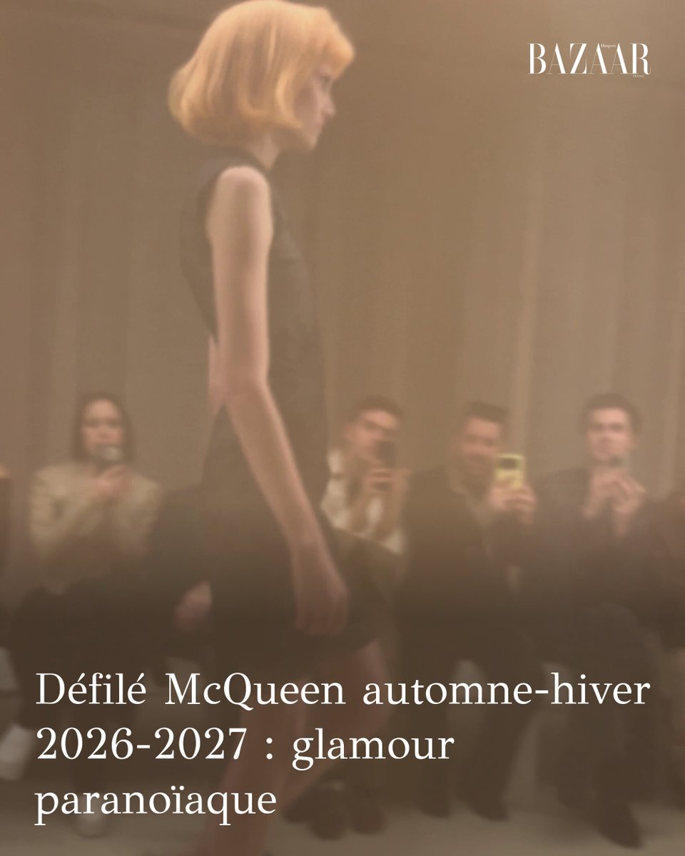 Défilé McQueen automne-hiver 2026-2027 : glamour paranoïaque
➡️ l.harpersbazaar.fr/9fn