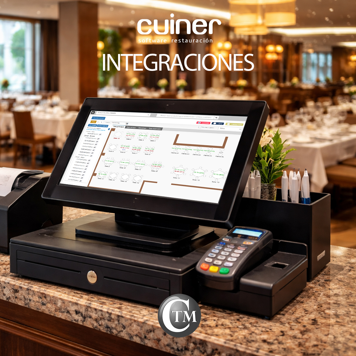 softwarecuiner's tweet photo. 🔗 Integración con el PMS hotelero CTM Software
Desde el TPV puedes consultar reservas del hotel, ver crédito disponible y cargar comandas directamente a la habitación.
Más agilidad y control para restaurante y hotel. 🏨 https://t.co/HWYnUcCjuA