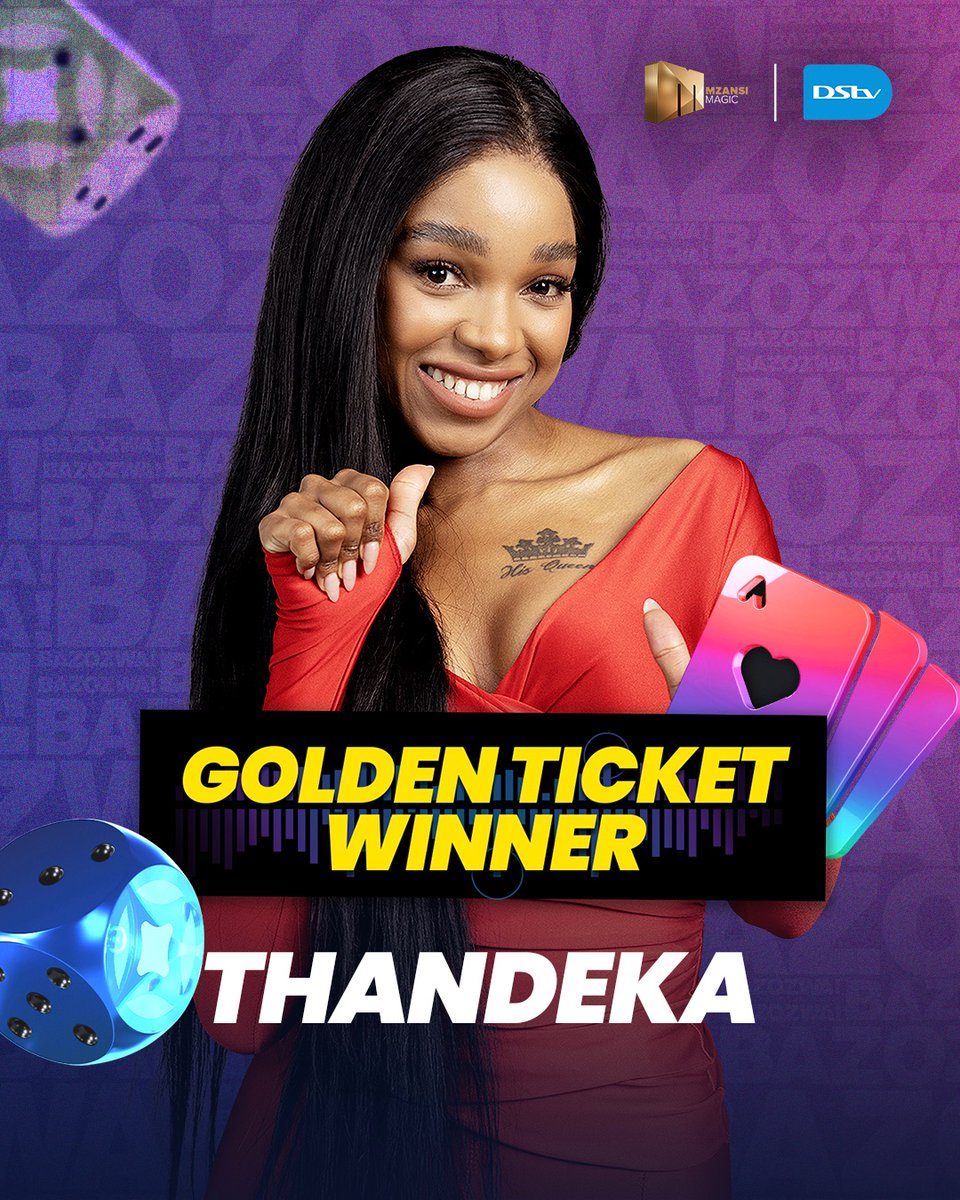 BBMzansi's tweet photo. Presenting your first two finalists! 🎉 Congratulations to Thandeka and Trixie for powering through the endurance challenge and winning the golden ticket to the finale. 

The objective of the challenge was to remain in the ice water for as long as possible. While the other housemates gave up one by one, their resilience in the freezing conditions secured them a place in the final. #BBMzansiS6 #Bazozwa

Watch how the endurance challenge started here: https://t.co/Zm12cMquPM