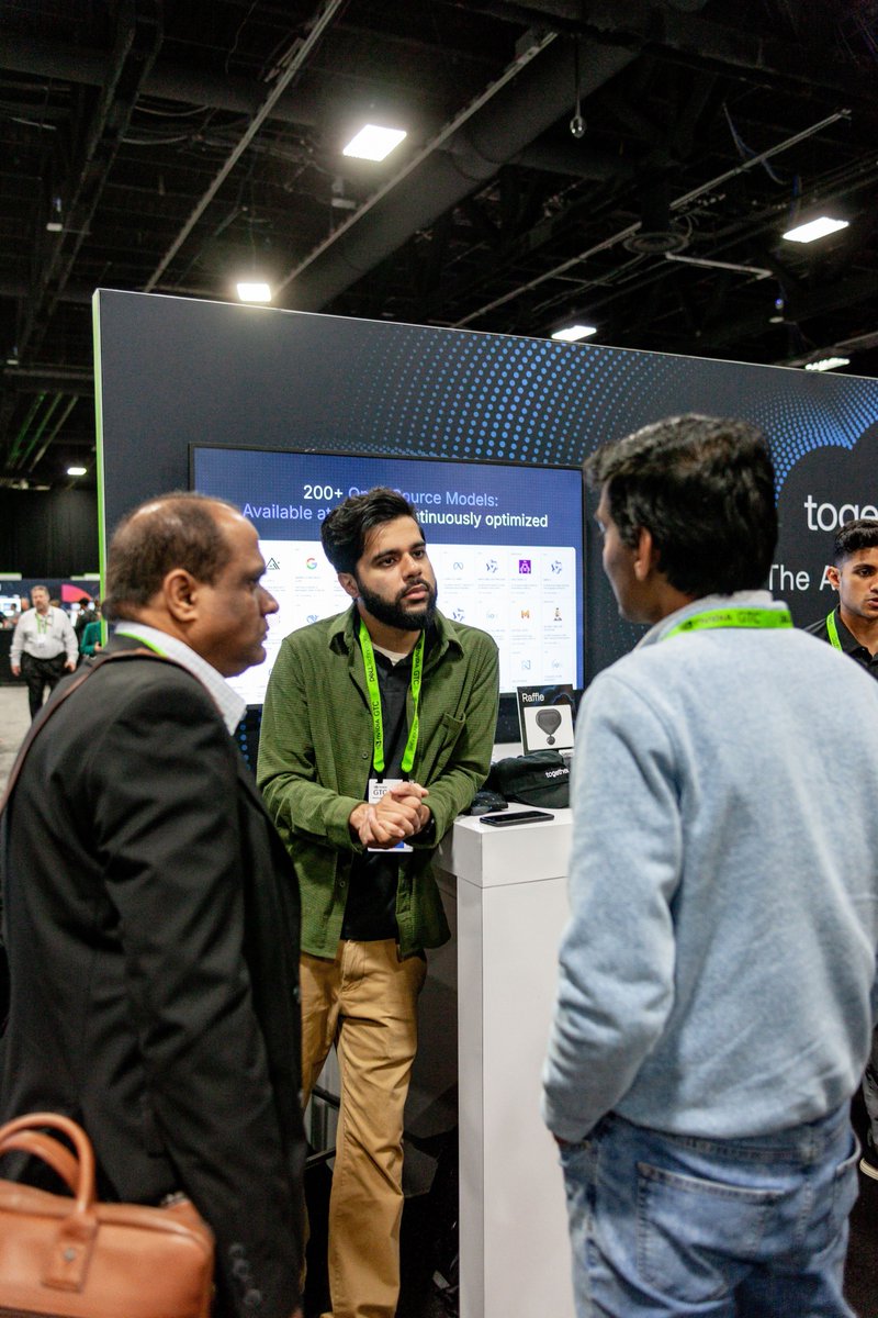 togethercompute's tweet photo. We’re back at #NVIDIAGTC and excited about this year’s lineup. Join us for sessions featuring leaders across Together AI, and visit our booth #1213 for live demos and a few can’t-miss activations. 

Check out last year’s highlights ⤵️ https://t.co/iPNNtyH5EB
