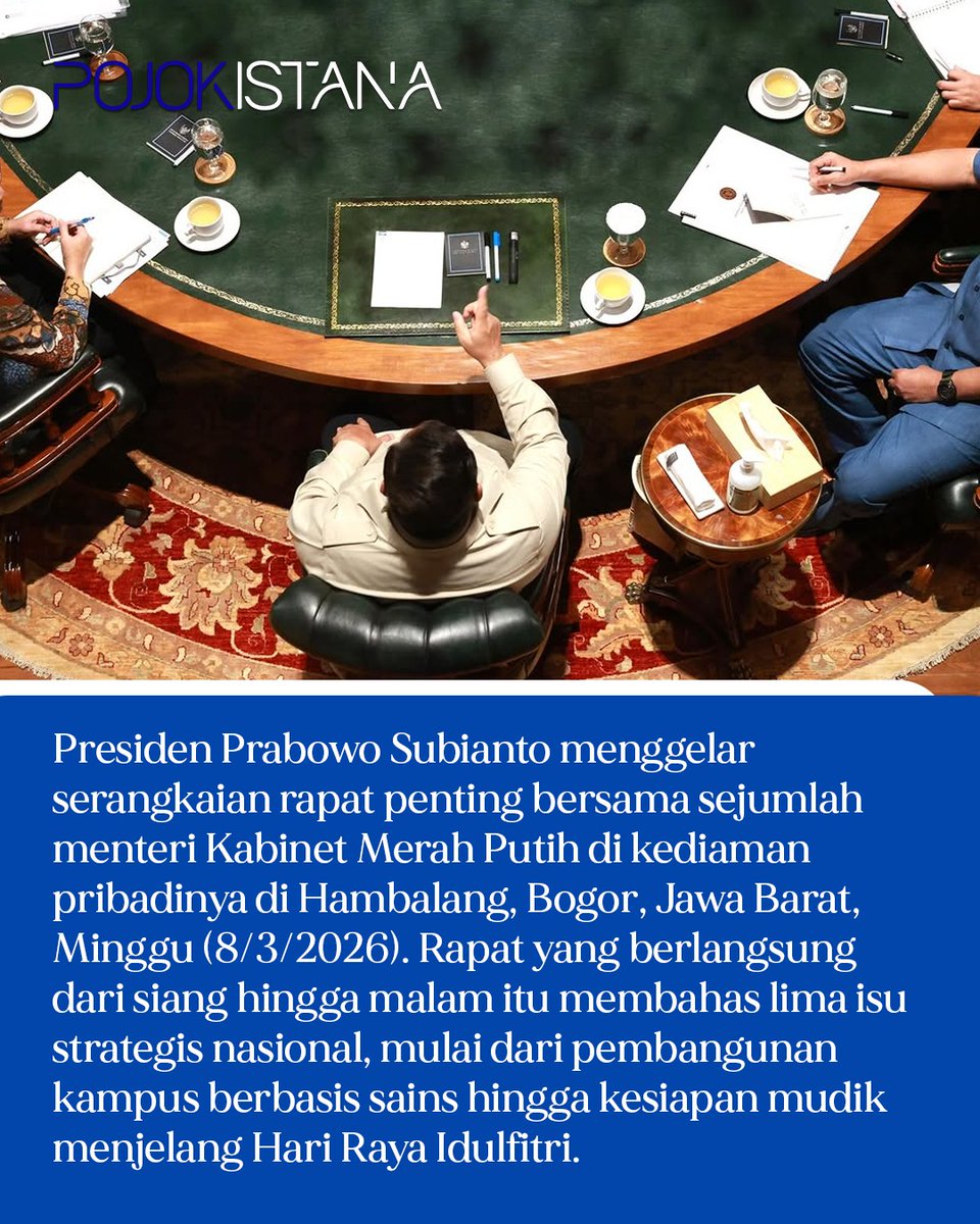 antimuna45's tweet photo. Presiden Prabowo rapat seharian 
#gemaramadanwithmoqeel https://t.co/I2Px2BvTJk