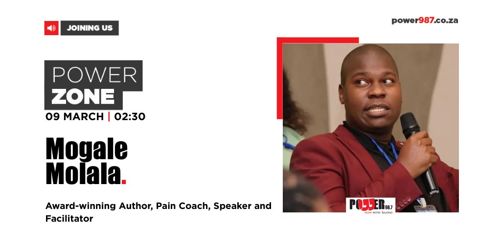 Powerfm987's tweet image. [COMING UP]

@KI_Mkhari will be in conversation with an award-winning author, pain coach, speaker and facilitator on #POWERZone