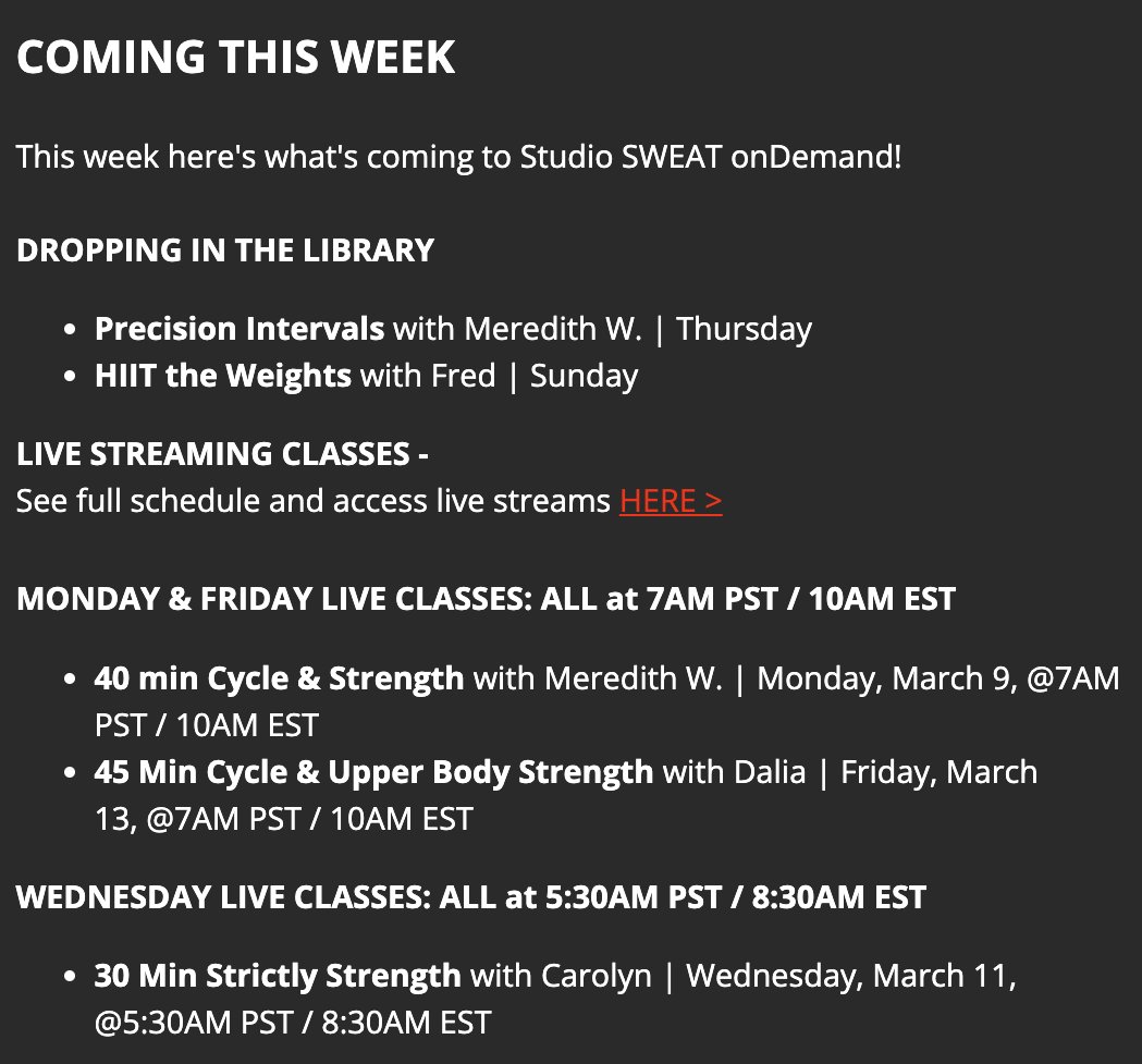 Studio SWEAT onDemand tweet media