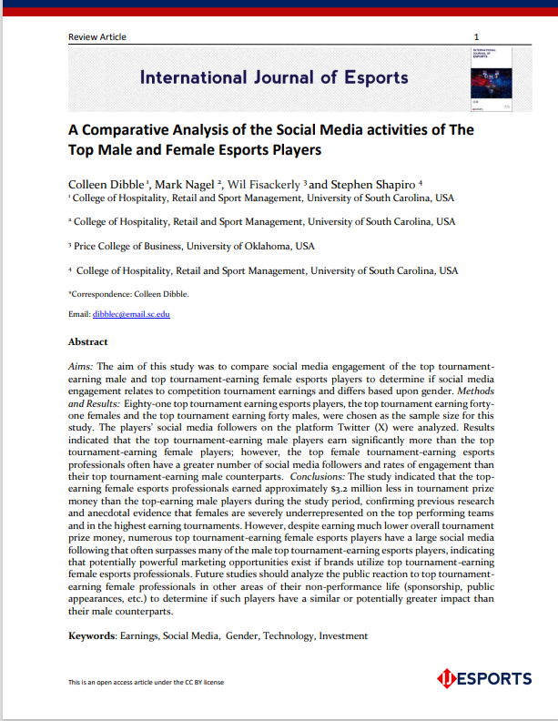 International Journal of Esports tweet media