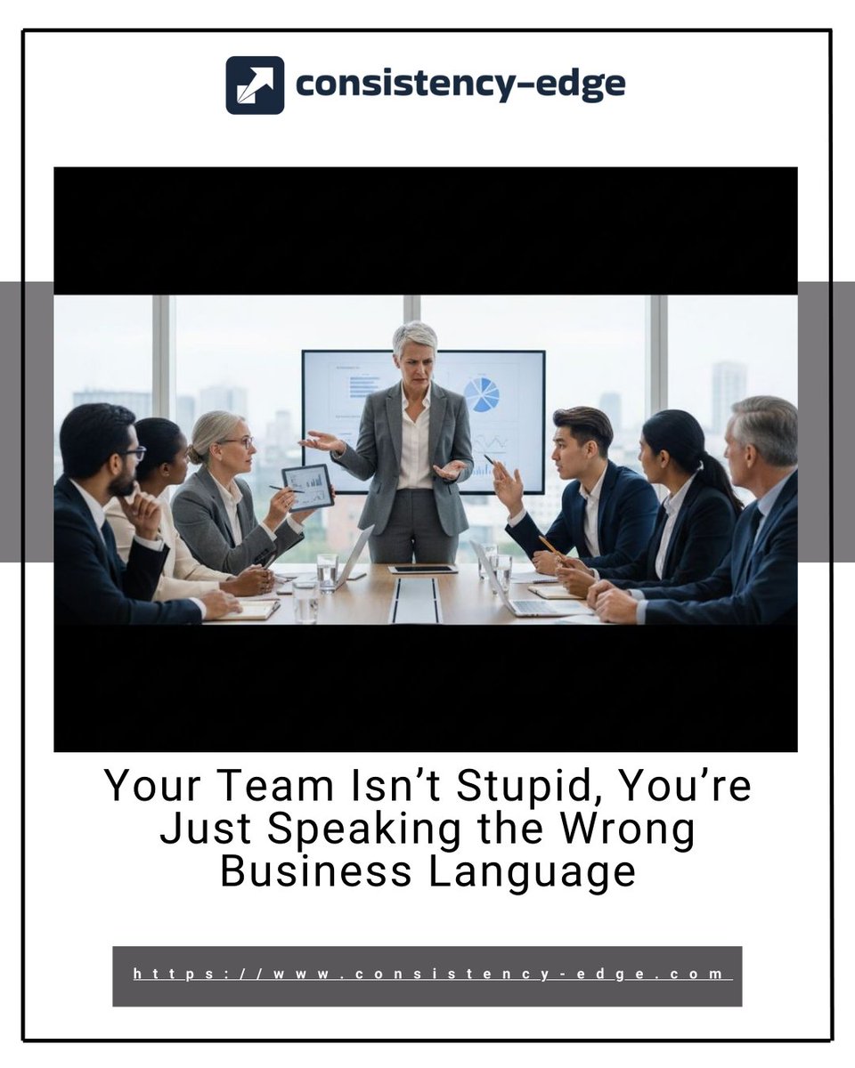 bradjhenderson's tweet photo. If your team isn’t delivering, it’s likely a communication gap—not a lack of intelligence. Leaders must translate vision into actionable language for every level. Learn how to align your message for real results: https://t.co/9ZGjOmQ8D2 https://t.co/PASLZMARqi