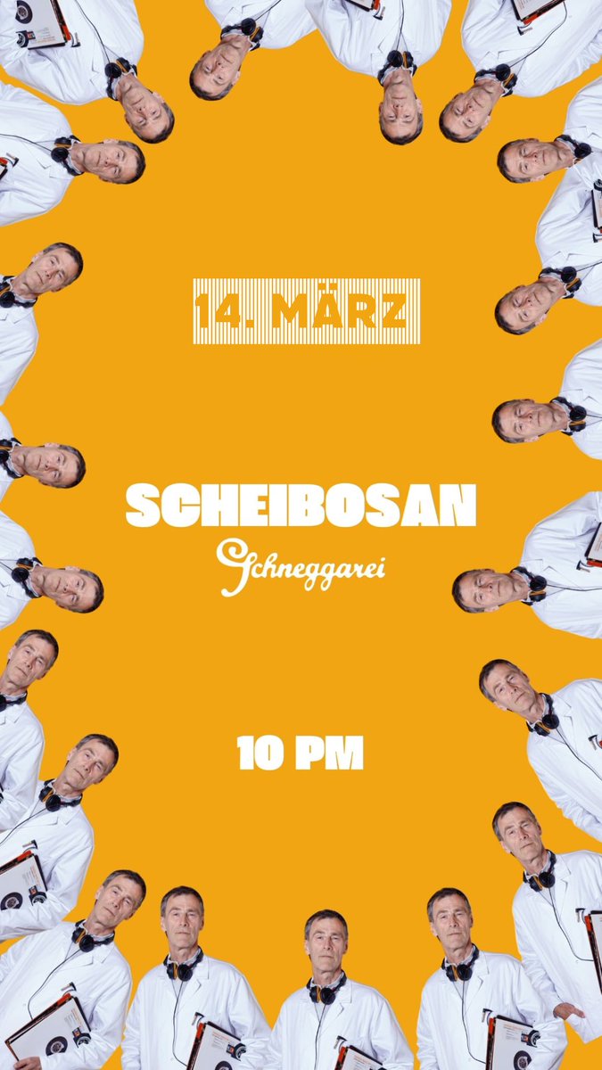 Scheibosan am Arlberg

13.3. Trittalm/Lech
ab 13h
13.3. Mondschein Club/Stuben
Hotel Mondschein, ab 22h
14.3. Schneggarei/Lech
ab 22h

Mehr Info > linktr.ee/Scheibosan

#LechamArlberg #StubenamArlberg #Trittalm #Schneggarei #HotelMondschein #Party #Housemusic #Groove #Arlberg