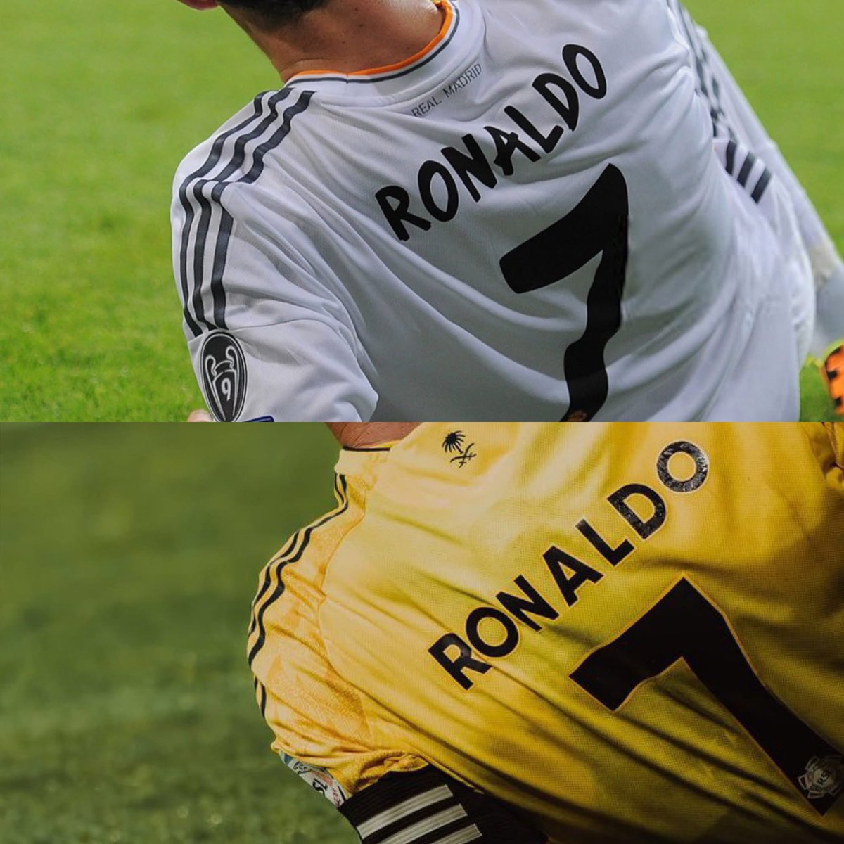 Cristiano Ronaldo is the only player in history to make the number 7 shirt bigger than the number 9 or 10. 🐐7️⃣