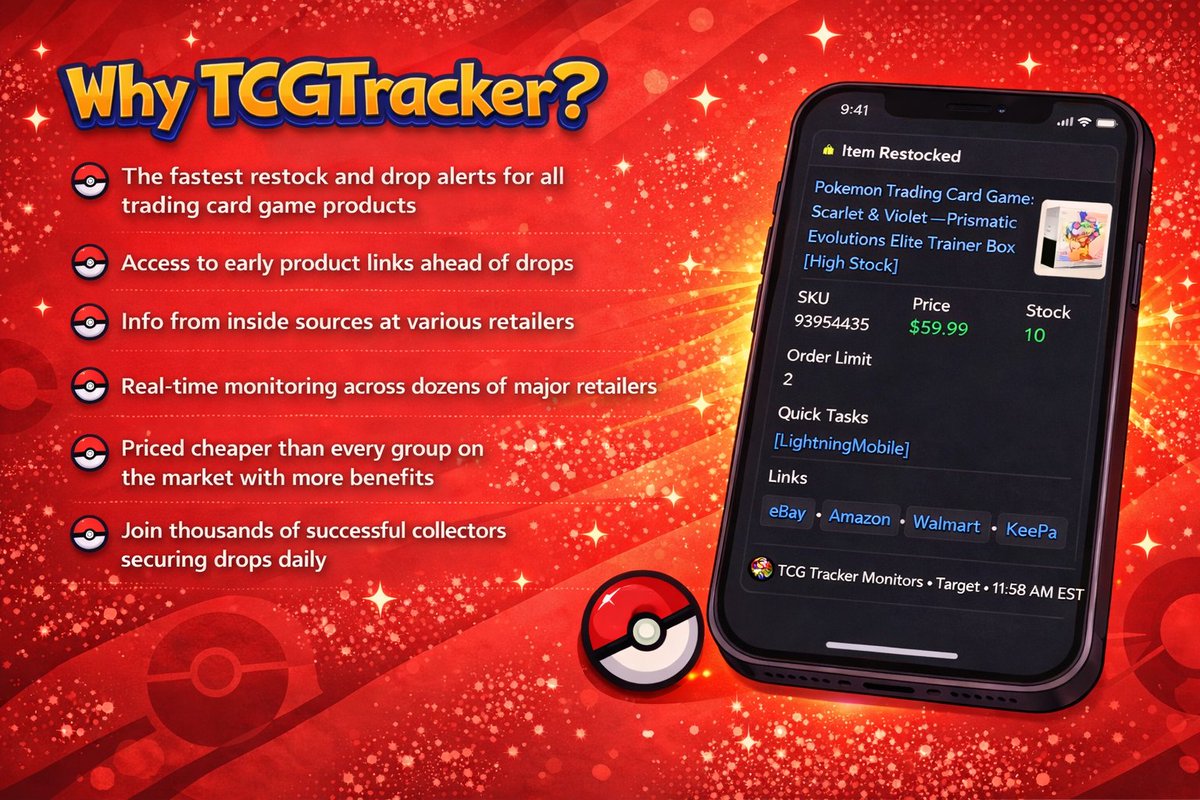 PokemonRestockr's tweet photo. 🚨 If Pokémon Center drops this week WE’RE READY 🚨  

🔒 ACO checkout ready 
🎯 Higher hit chance Get notified before the queue goes live!

 Be ready before inventory goes live. 

7 day free trial 👇https://t.co/ZbDHw3OZeM

#PokemonTCG #PokemonCenter https://t.co/85RXyIR8Uf