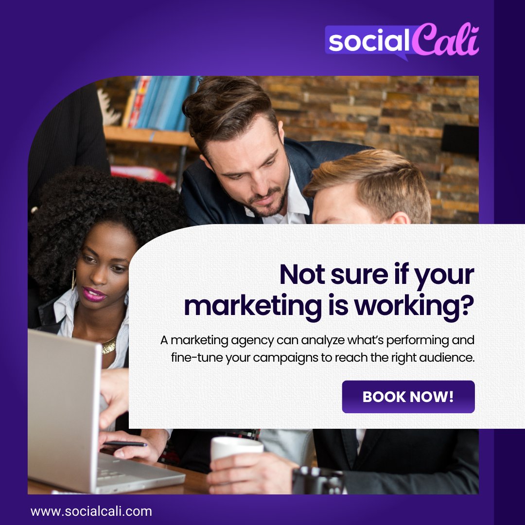 socialcali_'s tweet image. Not sure if your marketing is working? 

A marketing agency can analyze what’s performing and fine-tune your campaigns to reach the right audience.

Check it out: 
      socialcali.com

#MarketingExperts #DigitalMarketing #BrandGrowth