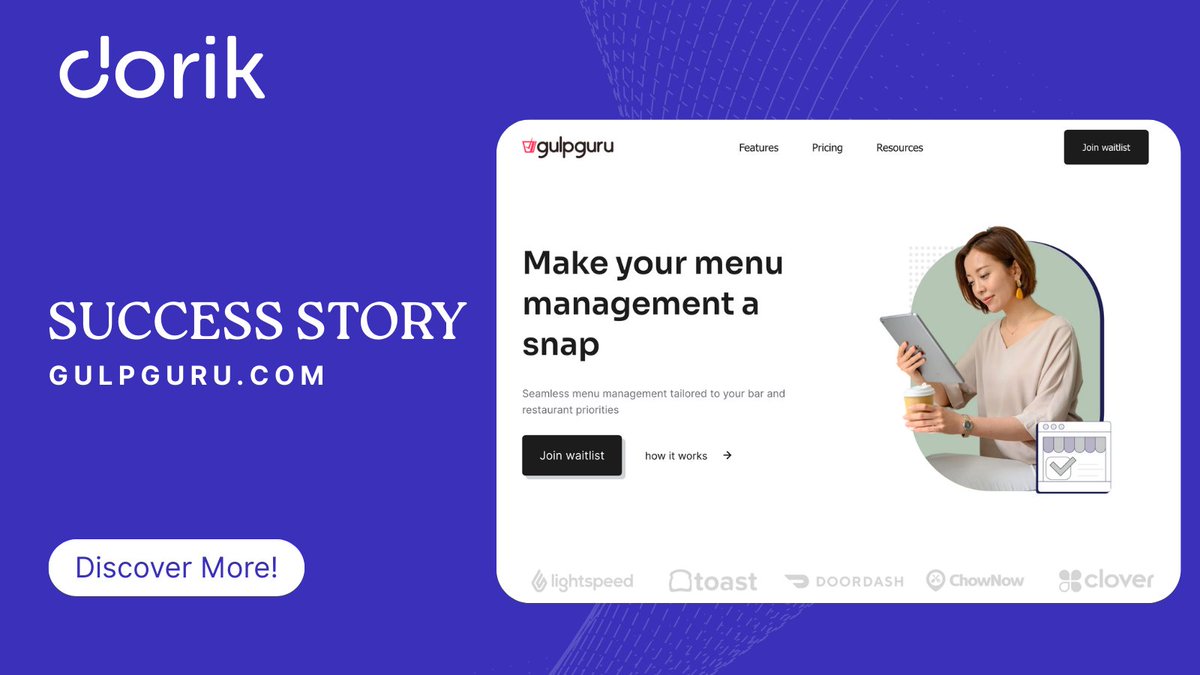 dorik_io's tweet photo. Dorik turns ideas into real, live websites. Fast.

GulpGuru now has a site that looks professional, loads clean, and represents their brand exactly how they envisioned it.

No developer. No delays. Just results. 🚀

#SaaS #AIWebsiteBuilder https://t.co/JSAkyVXF6Q
