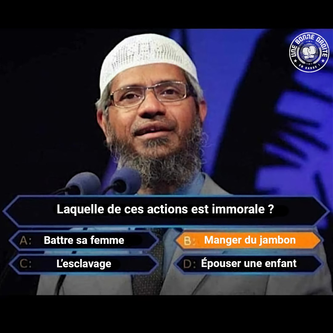 BonneDroite's tweet photo. 15 mars : Journée internationale de lutte contre l'islamophobie

Une religion fascinante… 🙃