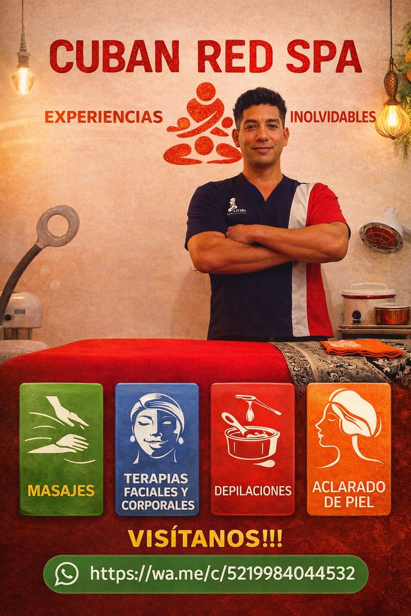 CUBAN RED SPA 💆‍♂️🇨🇺👌 CDMX tweet media