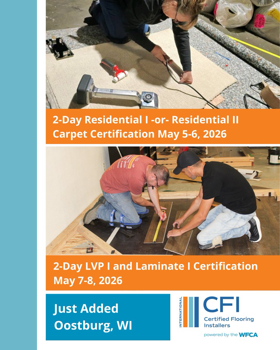 CFI - Certified Flooring Installers tweet media