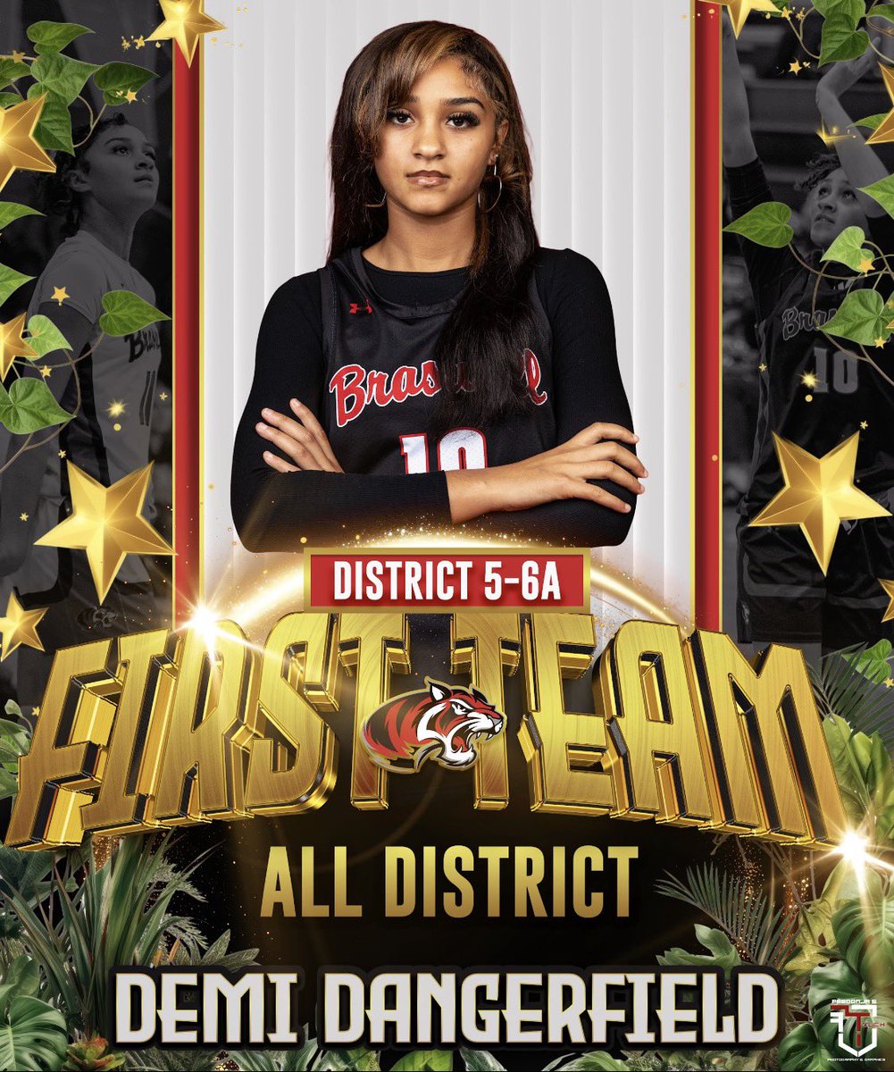 braswell_gbball's tweet photo. District 5-6A Individual Honor earned by Lady Bengal, Demi Dangerfield.
FIRST TEAM ALL-DISTRICT 5-6A
3-pt sniper whose range is unlimited. Stepped up in various ways this season. (Hit six 3s in one game!)
Keeps active hands on defense. #deflectionDemi
Congratulations! ❤️🖤 https://t.co/A6nCtBaOCN