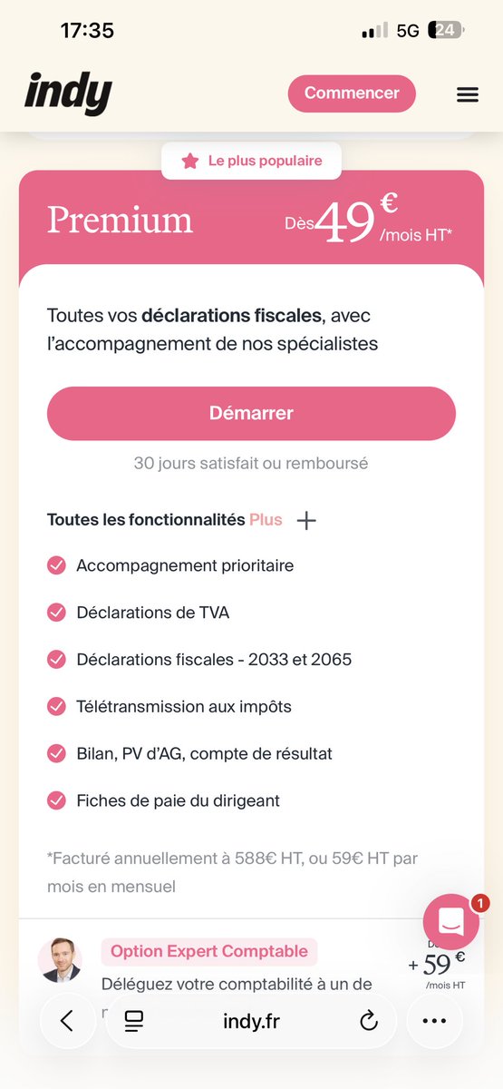 Les comptables (et les conseils de normies) te font croire qu’ils sont quasi obligatoires pour des SAS et qu’il faut payer au moins 1k/an

La réalité (1 seul mois sans engagement suffit pour tout les papiers à déclarer) :