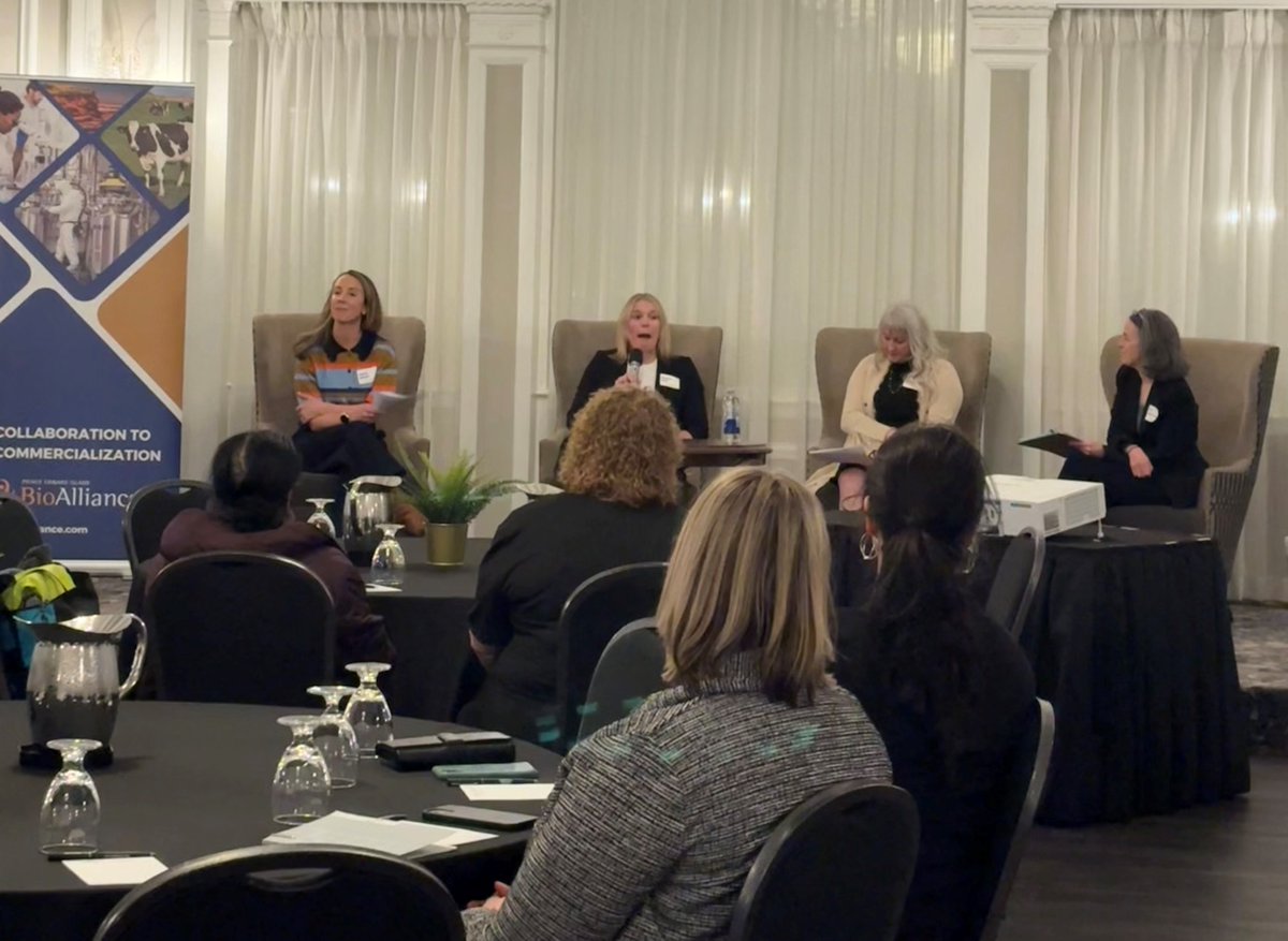 Today we attended a BioNetworking event to celebrate women in STEM in honor of International Women’s Day! Thanks to <a href="/BioSciencePEI/">PEI BioAlliance</a>  for putting together a terrific panel about women making their mark in PEI’s bioscience sector!