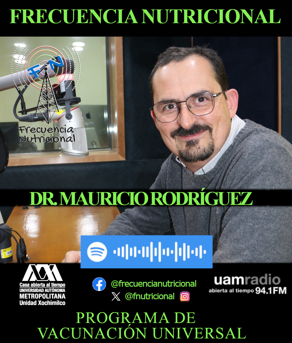 AL AIRE por <a href="/uamradiofm/">UAM Radio 94.1 FM</a> con <a href="/maurodriguez/">Mau Rodríguez</a> profesor de la <a href="/FacMedicinaUNAM/">FacultadMedicinaUNAM</a> y vocero del programa universitario de investigación sobre riesgos epidemiológicos de la @unam_mx
abordando el tema: Programa de vacunación universal (SEGUNDA PARTE). También pueden escucharnos por