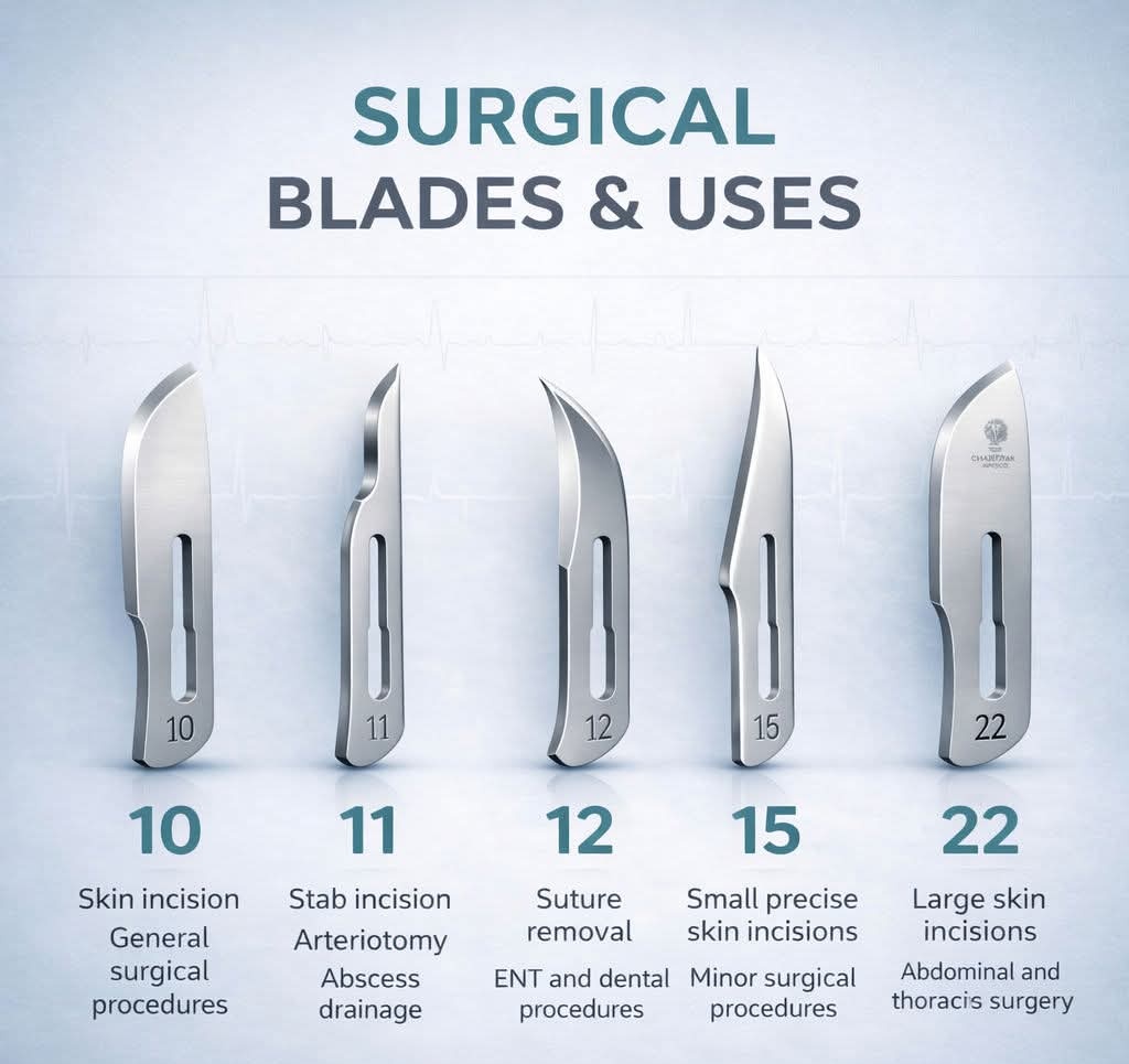 Med_Bytes's tweet photo. Surgical Blades &amp; Uses🔪⚔️ https://t.co/lEb5Igd5Rj