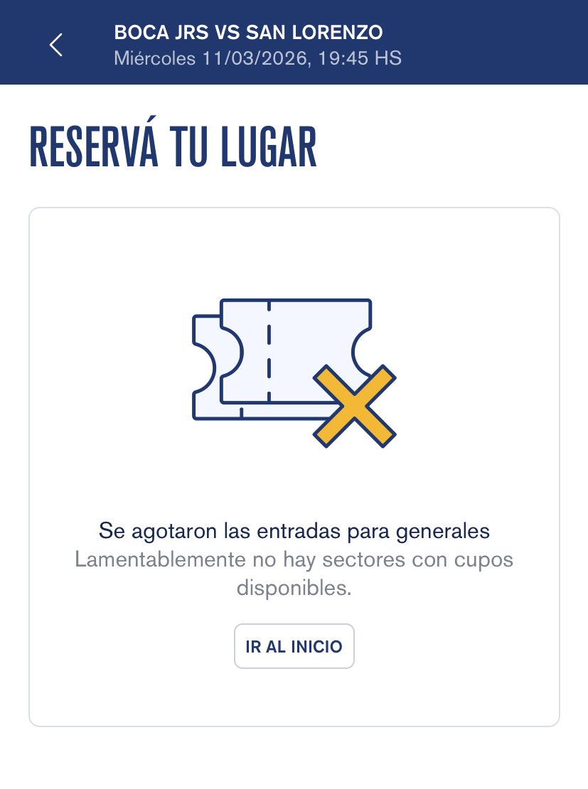 Totalmente mockeada la página de boca socios, en todo el año no salió una entrada para reservar!!!
