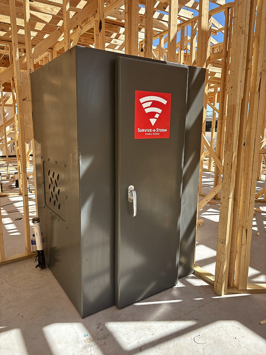 surviveastorm's tweet photo. Last week, our team delivered a few shelters to home builders in Texas and we have a lot more lined up.With 162 tornadoes in 2025, more home builders are adding storm shelters to new builds to meet buyer demand for safer homes. View options &amp; pricing: https://t.co/YAAq0lpfqi https://t.co/AxnSYtCrxh