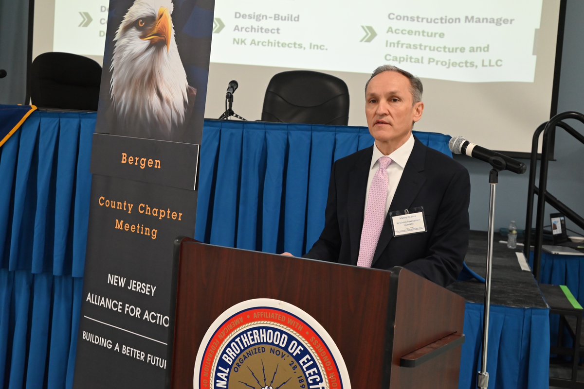 NewJerseySDA's tweet photo. SDA CEO Manuel Da Silva spoke at NJ Alliance for Action’s Bergen County Chapter meeting last week to discuss the current construction of a new elementary school in Garfield as well as upcoming school construction opportunities throughout the State. https://t.co/AuAjlECLpZ