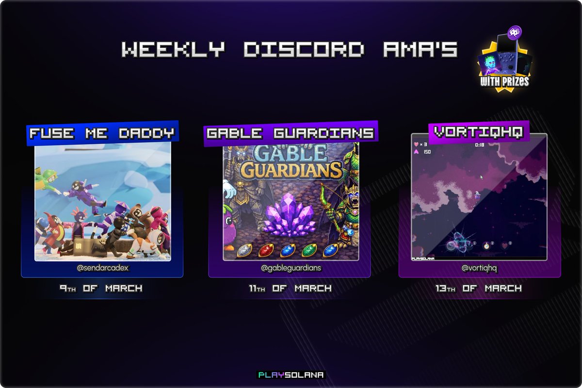 Still wrapping up from the Matrix Hackathon, and the winners got the spotlight.

We're hosting a weekly AMA series with the winning teams:

Monday: <a href="/sendarcadefun/">Send Arcade</a>  
Wednesday: <a href="/Gableguardians/">Gable Guardians</a>  
Friday: <a href="/vortiqhq/">Vortiq</a>  

🕘 9PM UTC every session.

Come meet the teams shaping what’s